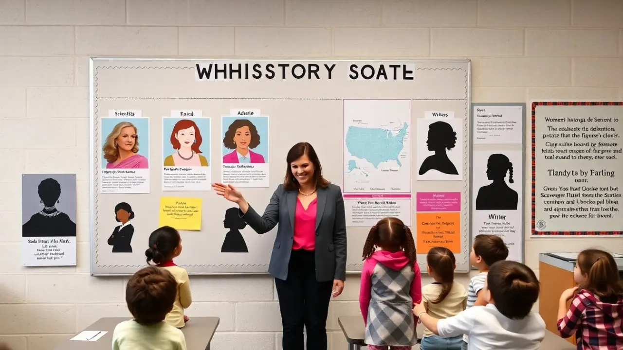 women's history month bulletin board